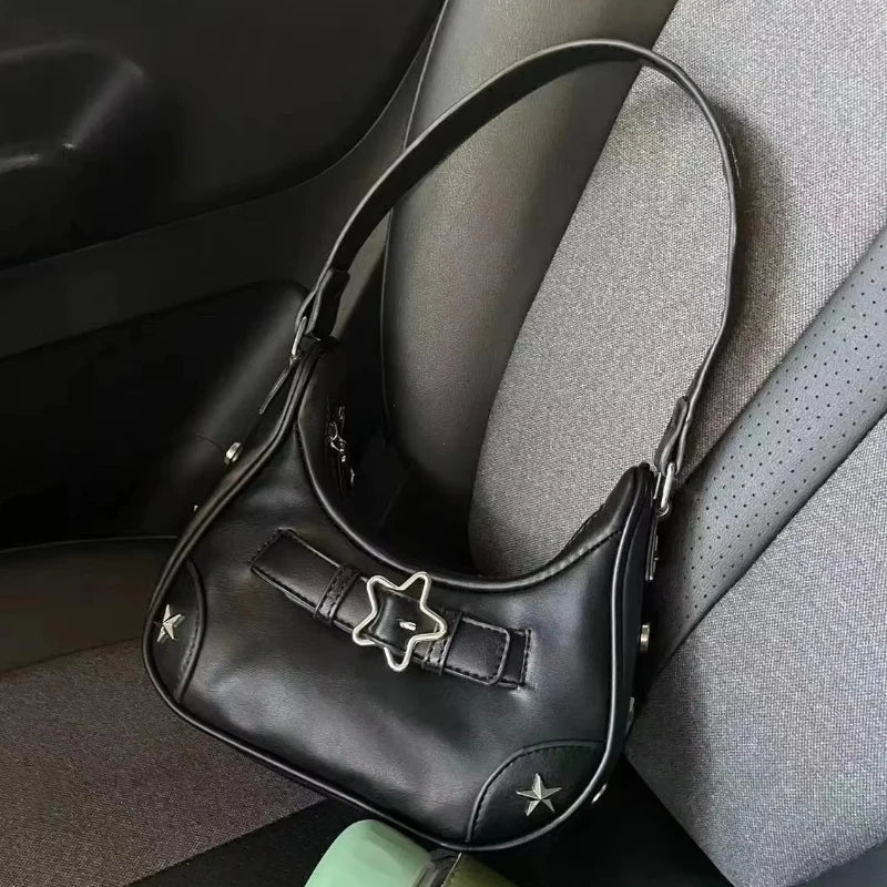 Y2K Star Girl Crossbody Bag – Gothic Harajuku Shoulder & Tote Handbag
