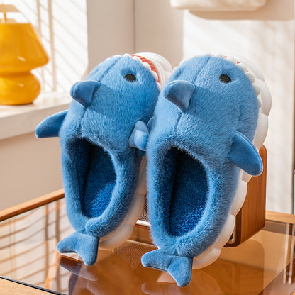 Fluffy Fur Slide Slippers – Women's Cozy Platform Indoor Shoes
