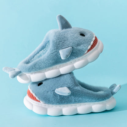 Fluffy Fur Slide Slippers – Women's Cozy Platform Indoor Shoes