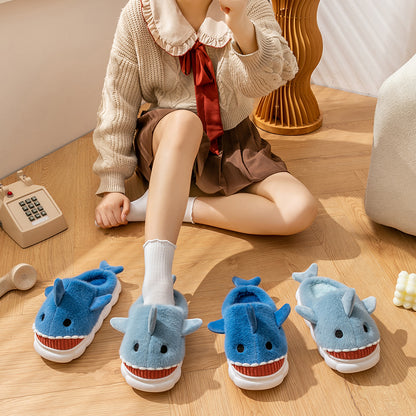 Fluffy Fur Slide Slippers – Women's Cozy Platform Indoor Shoes