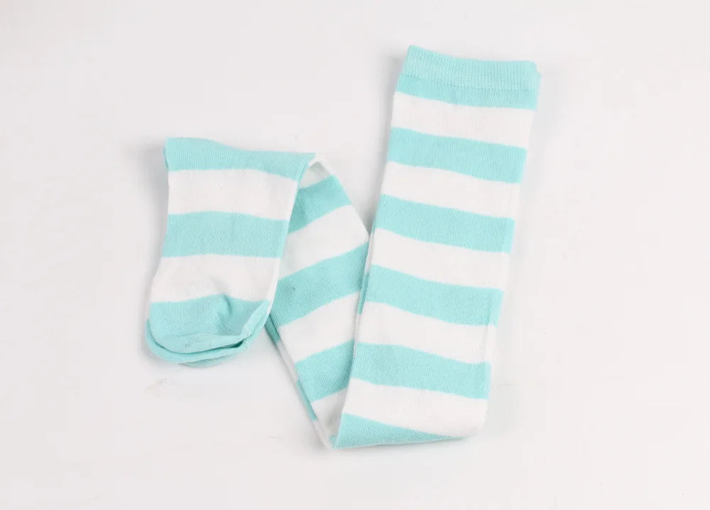 Women's Striped Thigh High Stockings | Black, White & Pink Over-Knee Lolita Harajuku Y2K Socks