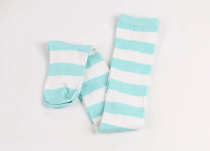 Women's Striped Thigh High Stockings | Black, White & Pink Over-Knee Lolita Harajuku Y2K Socks