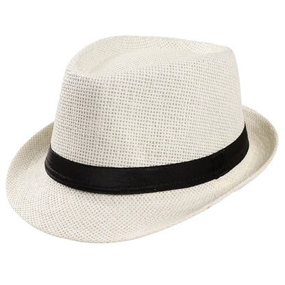 Women's Foldable Wide Brim Straw Beach Hat – UV Protection Sun Cap