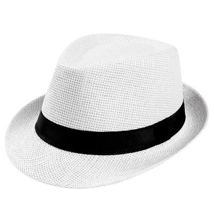 Women's Foldable Wide Brim Straw Beach Hat – UV Protection Sun Cap