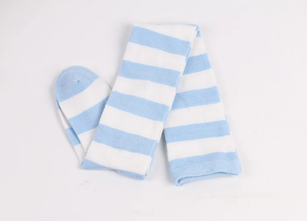 Women's Striped Thigh High Stockings | Black, White & Pink Over-Knee Lolita Harajuku Y2K Socks