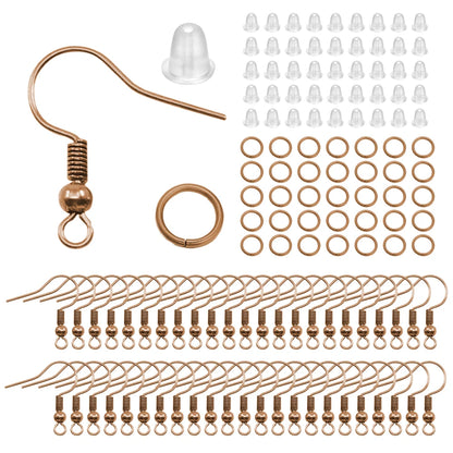 Hypoallergenic Earring Hook Kit | 100/300pcs Fish Hooks, Jump Rings & Ear Wires for DIY Jewelry Making