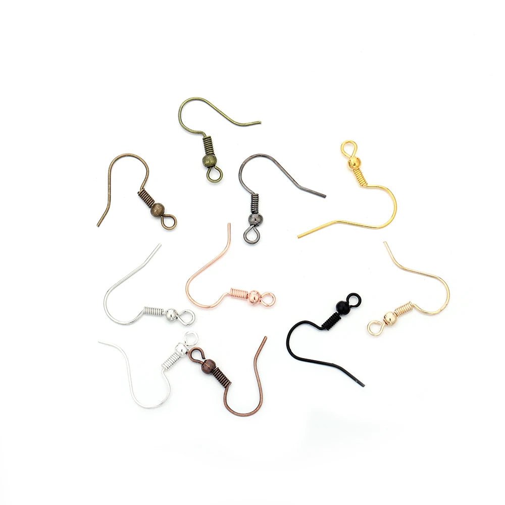 Hypoallergenic Earring Hook Kit | 100/300pcs Fish Hooks, Jump Rings & Ear Wires for DIY Jewelry Making