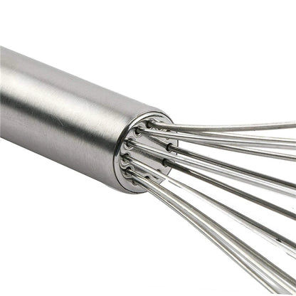 Stainless Steel Balloon Whisk – Hand Egg Beater & Mixing Tool in 8", 10" & 12"