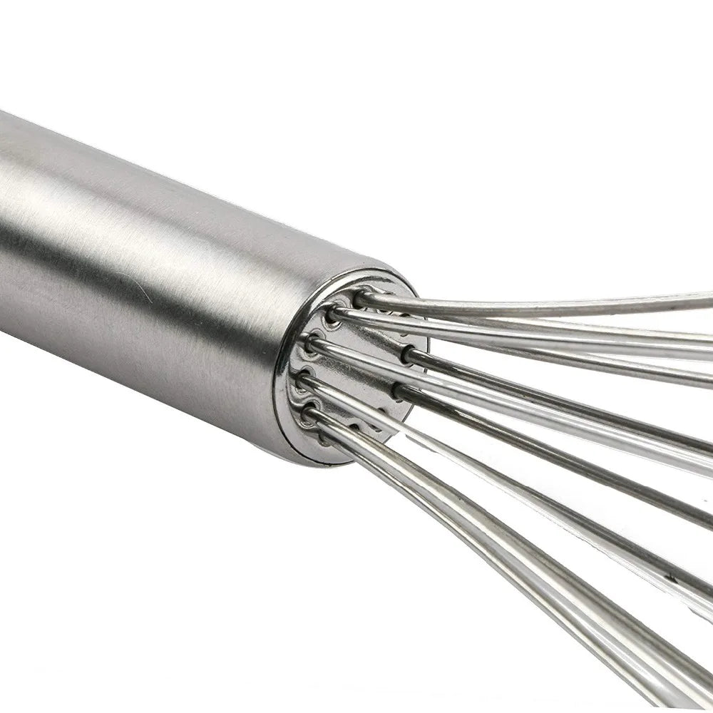 Stainless Steel Balloon Whisk – Hand Egg Beater & Mixing Tool in 8", 10" & 12"