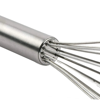 Stainless Steel Balloon Whisk – Hand Egg Beater & Mixing Tool in 8", 10" & 12"