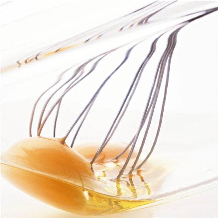 Stainless Steel Balloon Whisk – Hand Egg Beater & Mixing Tool in 8", 10" & 12"