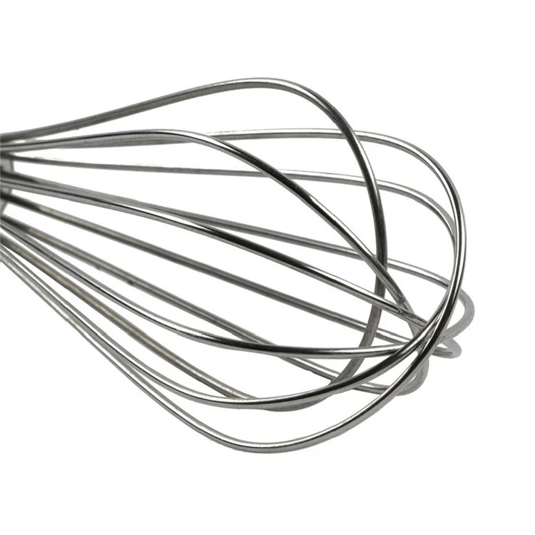 Stainless Steel Balloon Whisk – Hand Egg Beater & Mixing Tool in 8", 10" & 12"