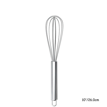 Stainless Steel Balloon Whisk – Hand Egg Beater & Mixing Tool in 8", 10" & 12"