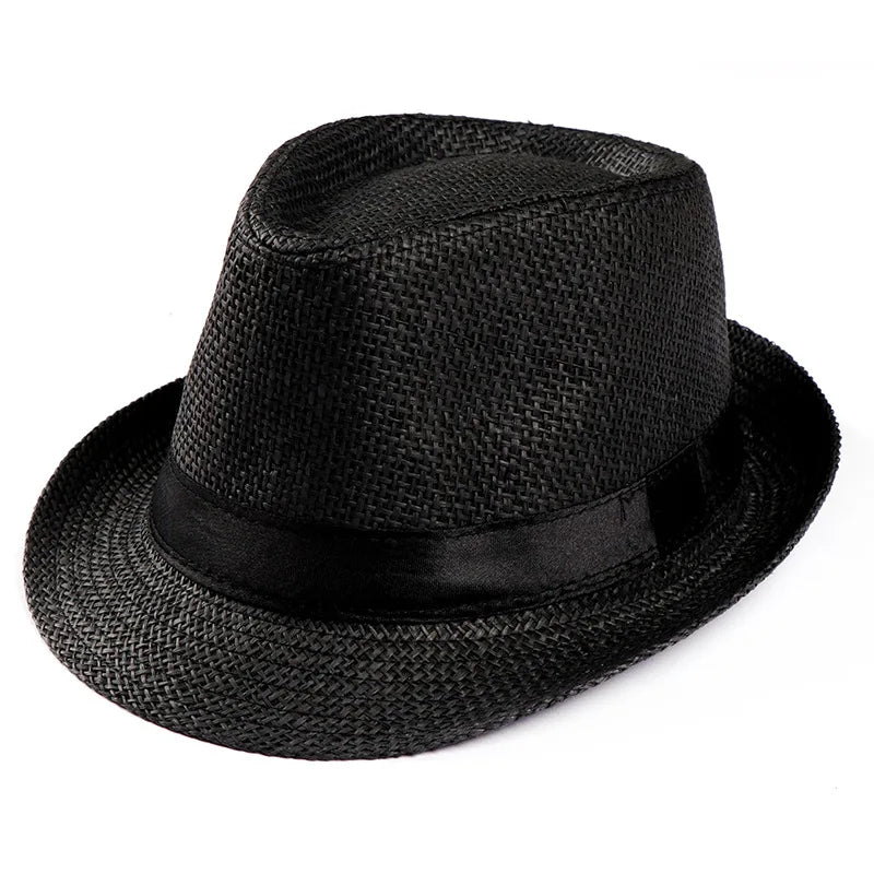Women's Foldable Wide Brim Straw Beach Hat – UV Protection Sun Cap