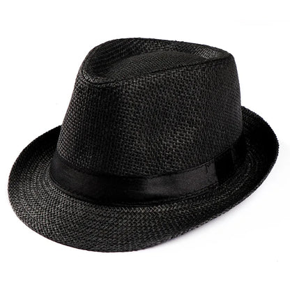 Women's Foldable Wide Brim Straw Beach Hat – UV Protection Sun Cap