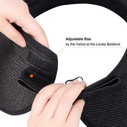 Women's Foldable Wide Brim Straw Beach Hat – UV Protection Sun Cap