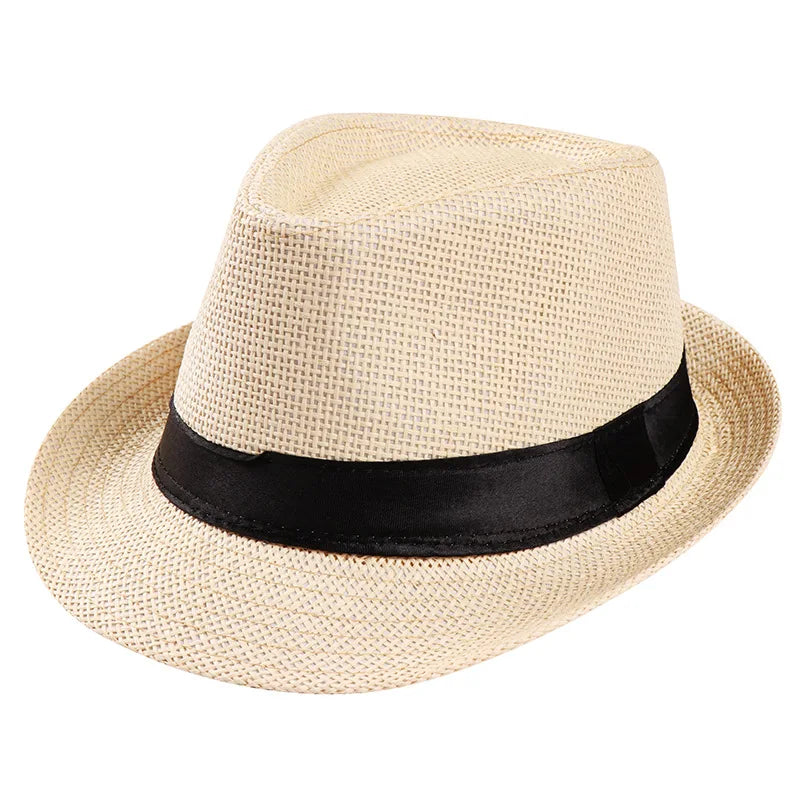 Women's Foldable Wide Brim Straw Beach Hat – UV Protection Sun Cap
