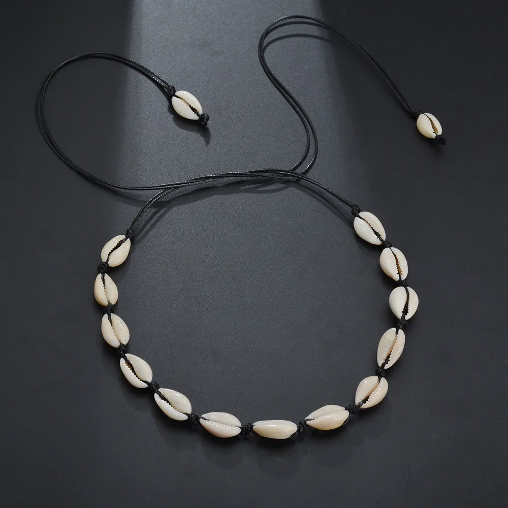 Boho Shell Choker Necklace for Women and Girls