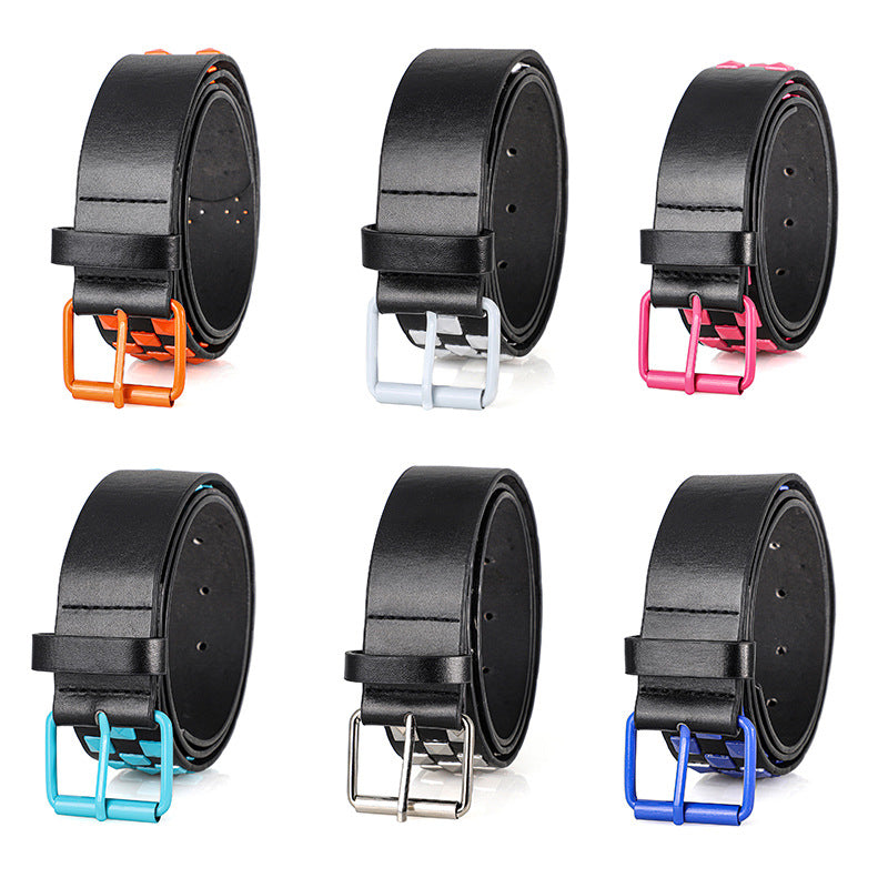 Unisex Rivet Belt – Punk Rock Y2K Dopamine Style | Men & Women