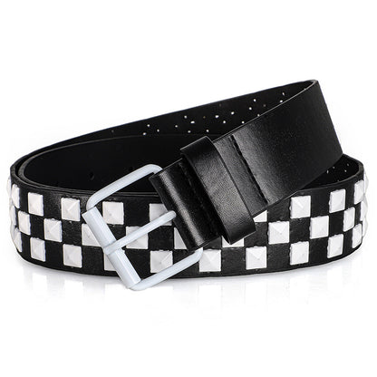 Unisex Rivet Belt – Punk Rock Y2K Dopamine Style | Men & Women