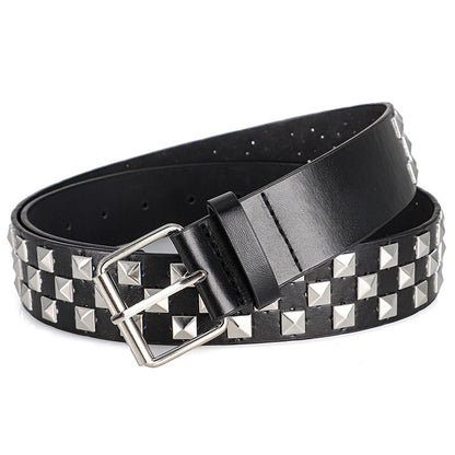 Unisex Rivet Belt – Punk Rock Y2K Dopamine Style | Men & Women