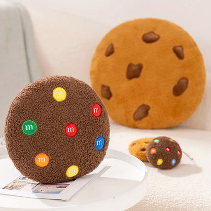 Kawaii Chocolate Cookie Plush Pillow — Squishy Stuffed Toy & Decor