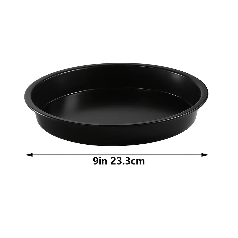 Non-Stick Round Pizza Tray | 6–10 inch Carbon Steel Baking Tray for Home & Restaurant