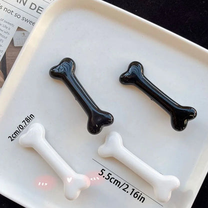 Y2K Bone Hair Clip – Cute Cartoon Bobby Pin Barrette