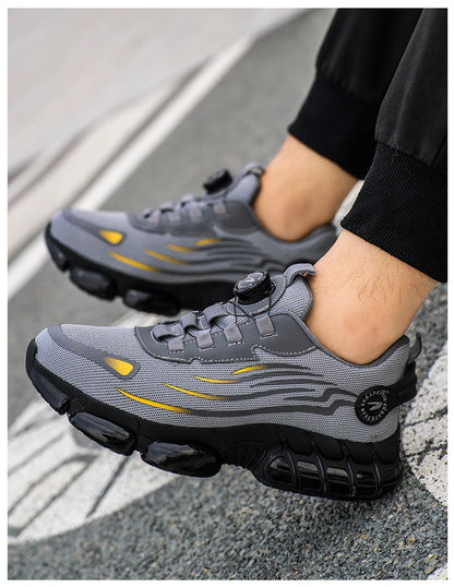 Steel Toe Safety Shoes for Men Lace Free Breathable