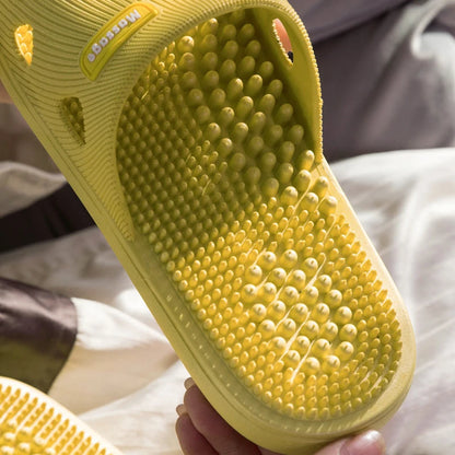 Men's Platform Slide Slippers Massage Non Slip for Beach Pool and Bathroom