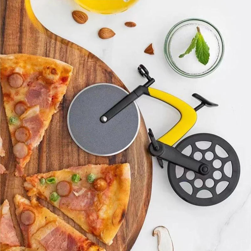 Creative Bicycle Pizza Cutter | Reusable Stainless Steel Pizza Slicer Wheel