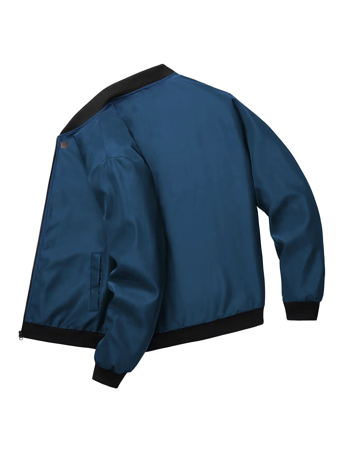 Men's Baseball Collar Zip-Up Jacket – Lightweight Casual Coat, Loose Fit | S–XL