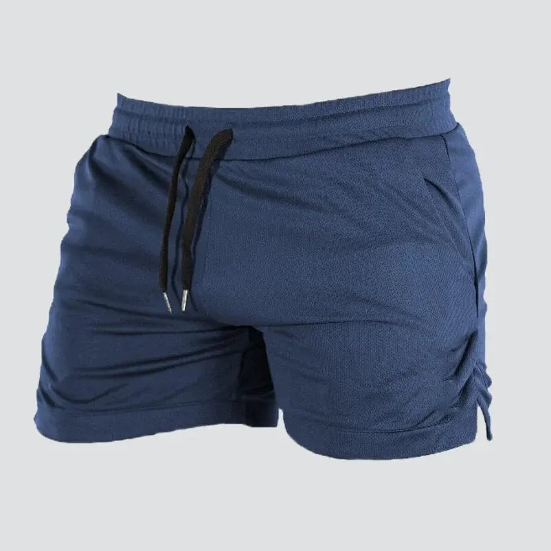 Men's Athletic Gym & Running Shorts – Elastic Waist, Pockets, Solid Color | M–XXXL