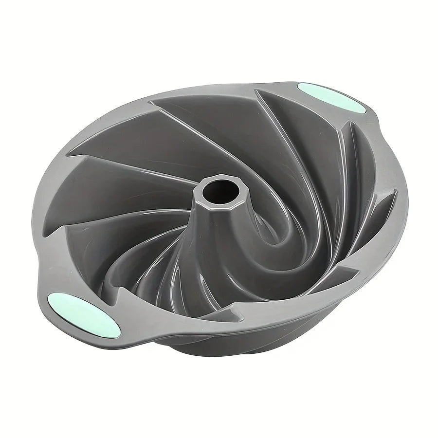 Silicone Cyclone Cake Mold – Non-Stick Oven & Steamer Baking Pan