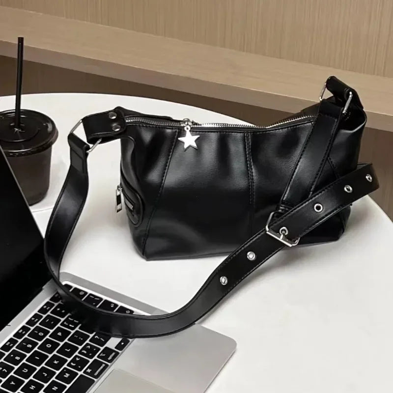 Y2K Star Girl Crossbody Bag – Gothic Harajuku Shoulder & Tote Handbag