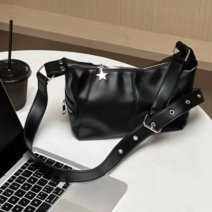 Y2K Star Girl Crossbody Bag – Gothic Harajuku Shoulder & Tote Handbag