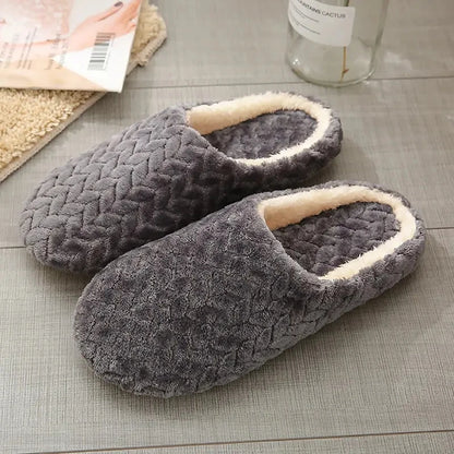 Fluffy Unisex Indoor Slippers – Soft Lightweight Anti-Slip House Slides Men and Women