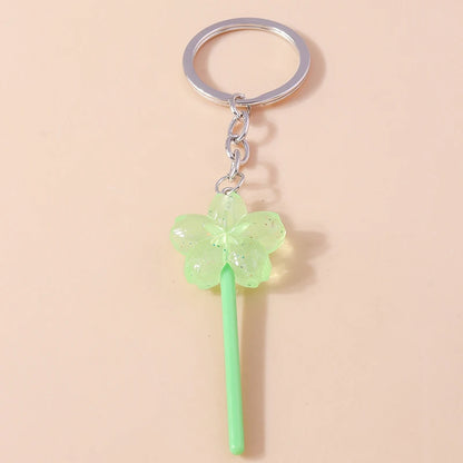 3D Simulation Food Keychain – Cute Resin Lollipop, Donut & Snack Key Ring Charms