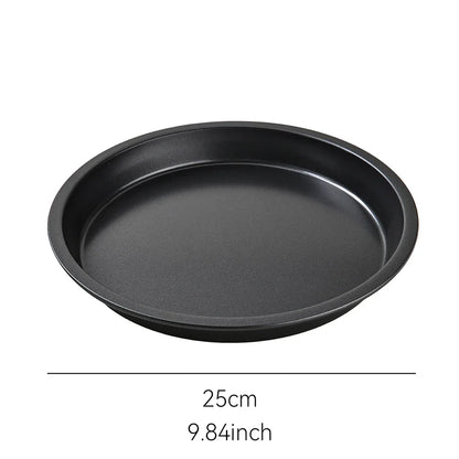 Non-Stick Carbon Steel Pizza Pan | 6–10 inch Black Baking Pan for Oven, Microwave & Chip Tray