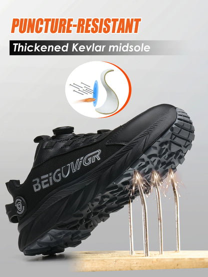 Steel Toe Cap Safety Shoes for Men Anti Slip and Puncture Resistant
