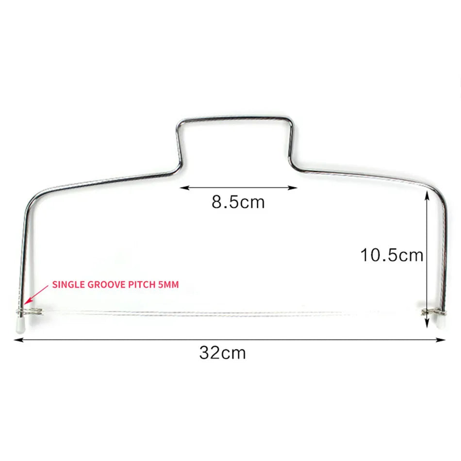 Adjustable Stainless Steel Cake Slicer – Height-Adjustable Layer Cutting Tool for Baking & Decorating