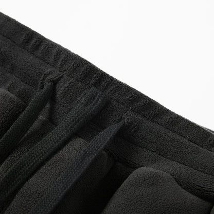 YJKVUR Unisex Winter Oversize Fleece Lined Sweatpants Drawstring Casual Gym
