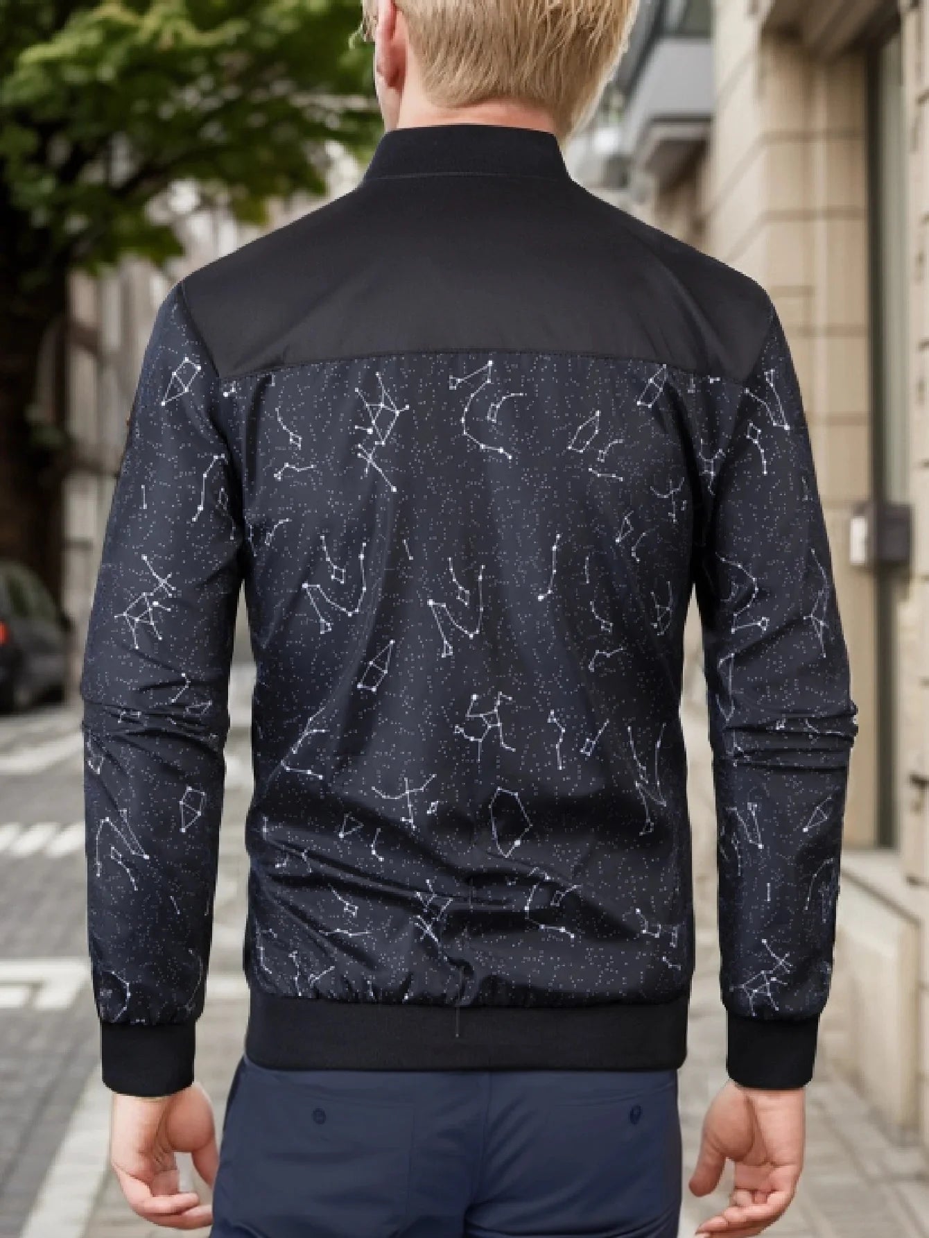 Men's Baseball Collar Zip-Up Jacket – Lightweight Casual Coat, Loose Fit | S–XL