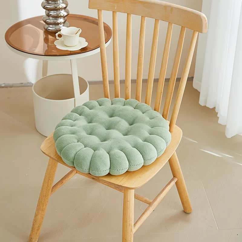 Large Biscuit Shape Plush Cushion – Soft Decorative Cookie Seat Pad for Chair, Floor & Tatami