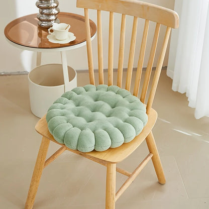 Large Biscuit Shape Plush Cushion – Soft Decorative Cookie Seat Pad for Chair, Floor & Tatami
