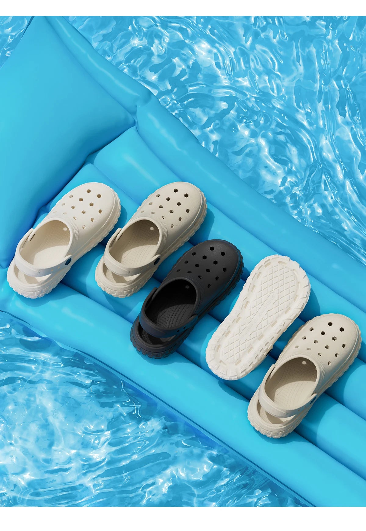 EVA T Strap Closed Toe Slide Sandals for Men and Women