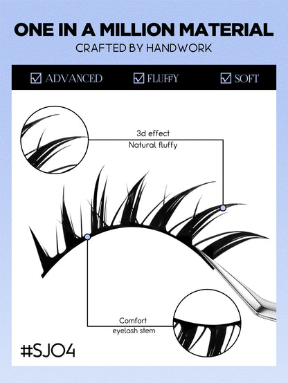 Cat Eye Manga Lashes | 3D Faux Mink Wispy Natural Winged Elongated False Eyelashes