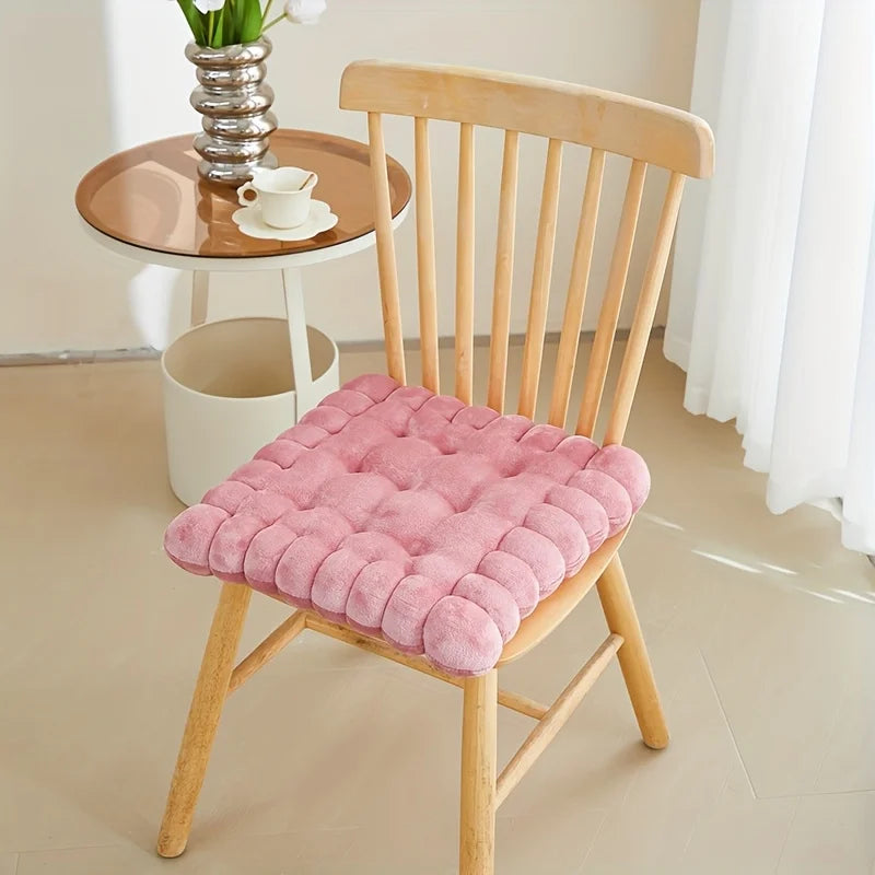 Large Biscuit Shape Plush Cushion – Soft Decorative Cookie Seat Pad for Chair, Floor & Tatami