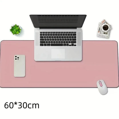 Large PU Leather Desk Mat | 600x300mm Waterproof Mouse Pad & Keyboard Desk Pad for Office & Gaming