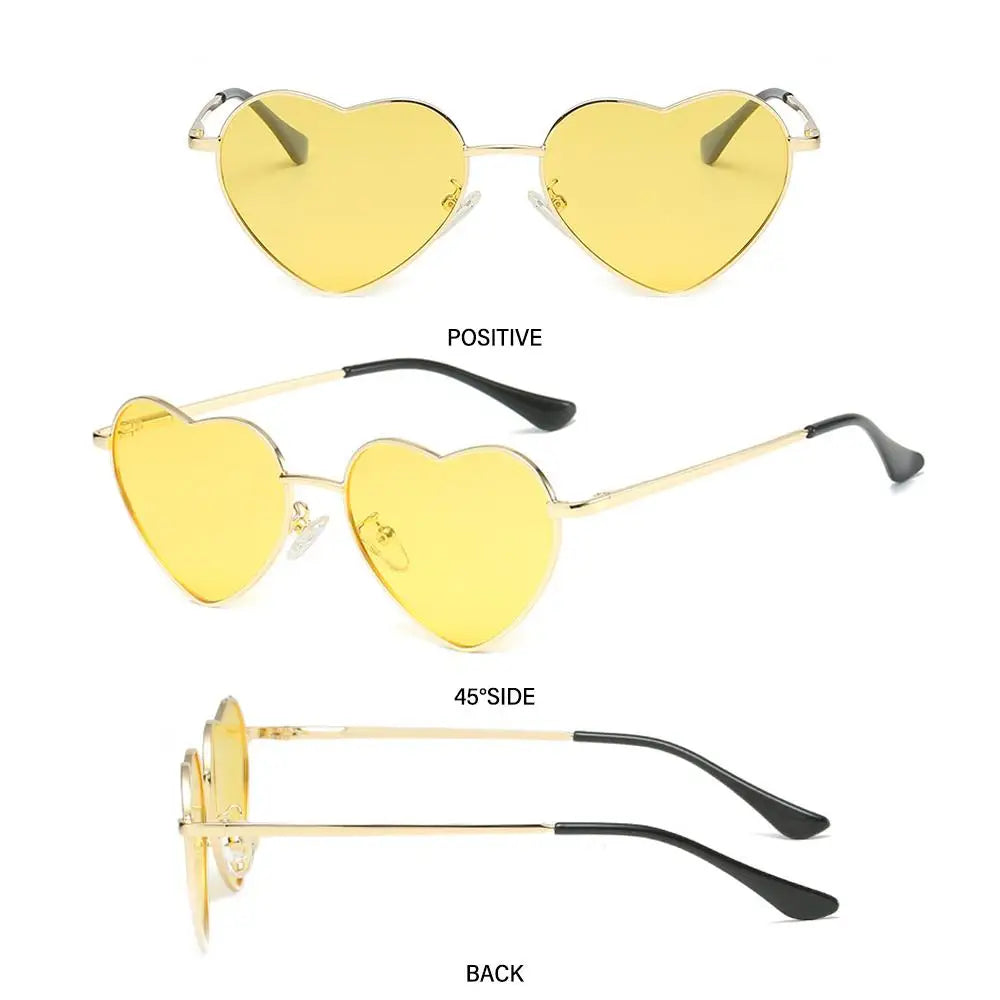 Heart Shaped Sunglasses with UV400 Protection